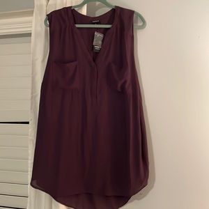 Torrid sheer tank. Size 3 (22/24). Eggplant purple.